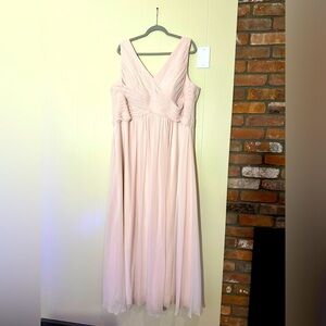 Azazie Bridesmaids dress - Flora, blushing pink.